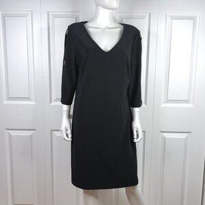 FRANK LYMAN women's black dress size 18